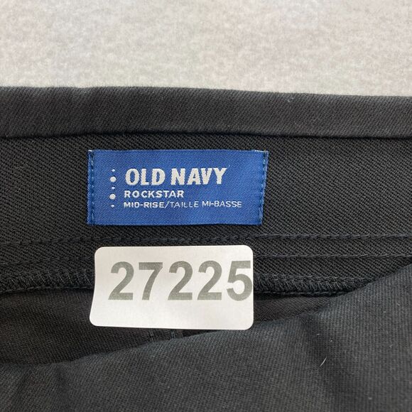 Old Navy Rockstar Jeans Women's 6P Black Stretch Denim Pull On Skinny Ankle NWT - Picture 4 of 12